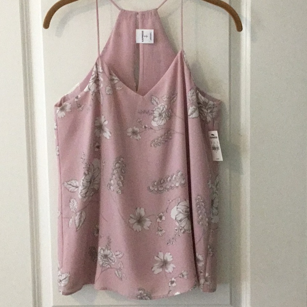 Express Pink Backless Camisole Top